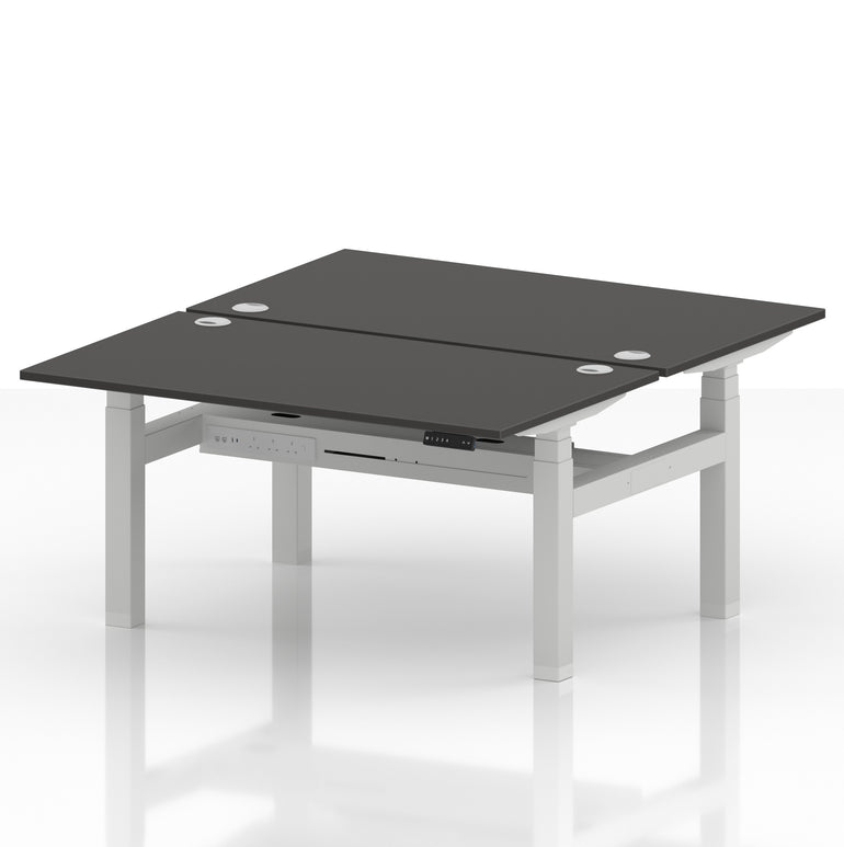 Air Back-to-Back Height Adjustable Bench Desk - 2 Person