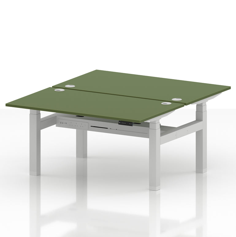 Air Back-to-Back Height Adjustable Bench Desk - 2 Person