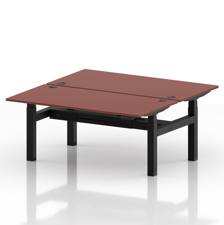 Air Back-to-Back Height Adjustable Bench Desk - 2 Person
