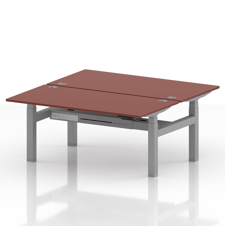 Air Back-to-Back Height Adjustable Bench Desk - 2 Person
