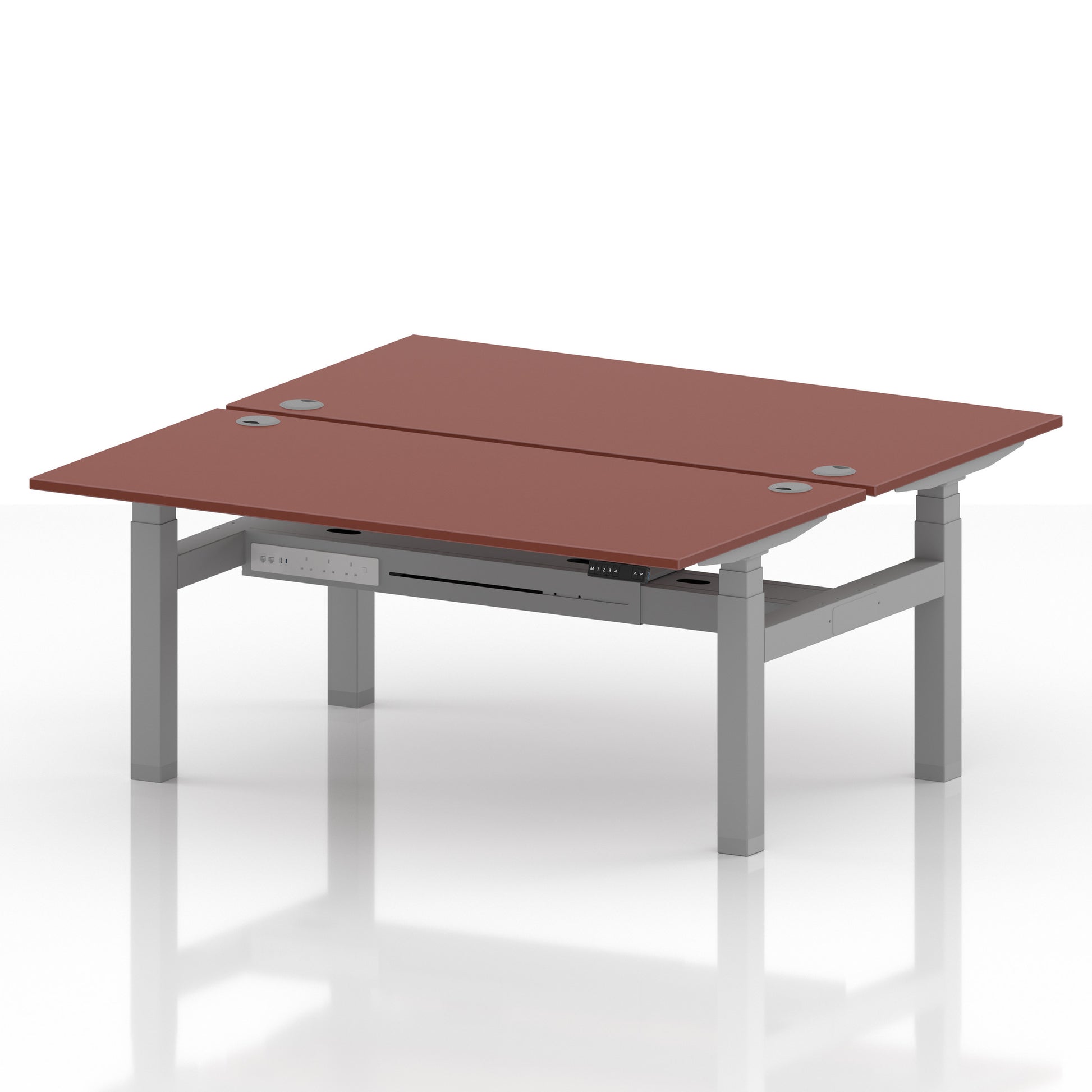 Air Back-to-Back Height Adjustable Bench Desk - 2 Person