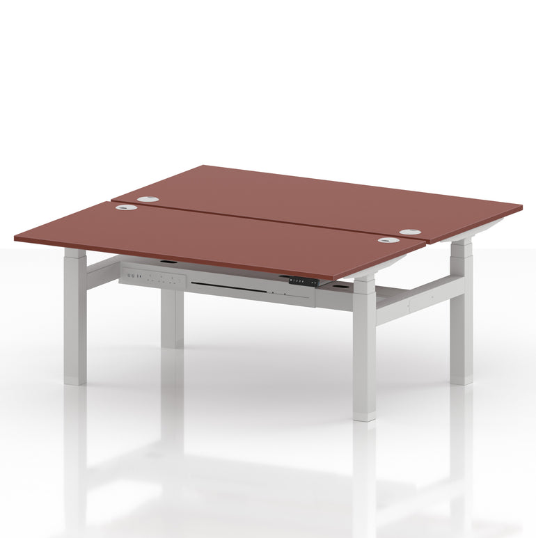 Air Back-to-Back Height Adjustable Bench Desk - 2 Person