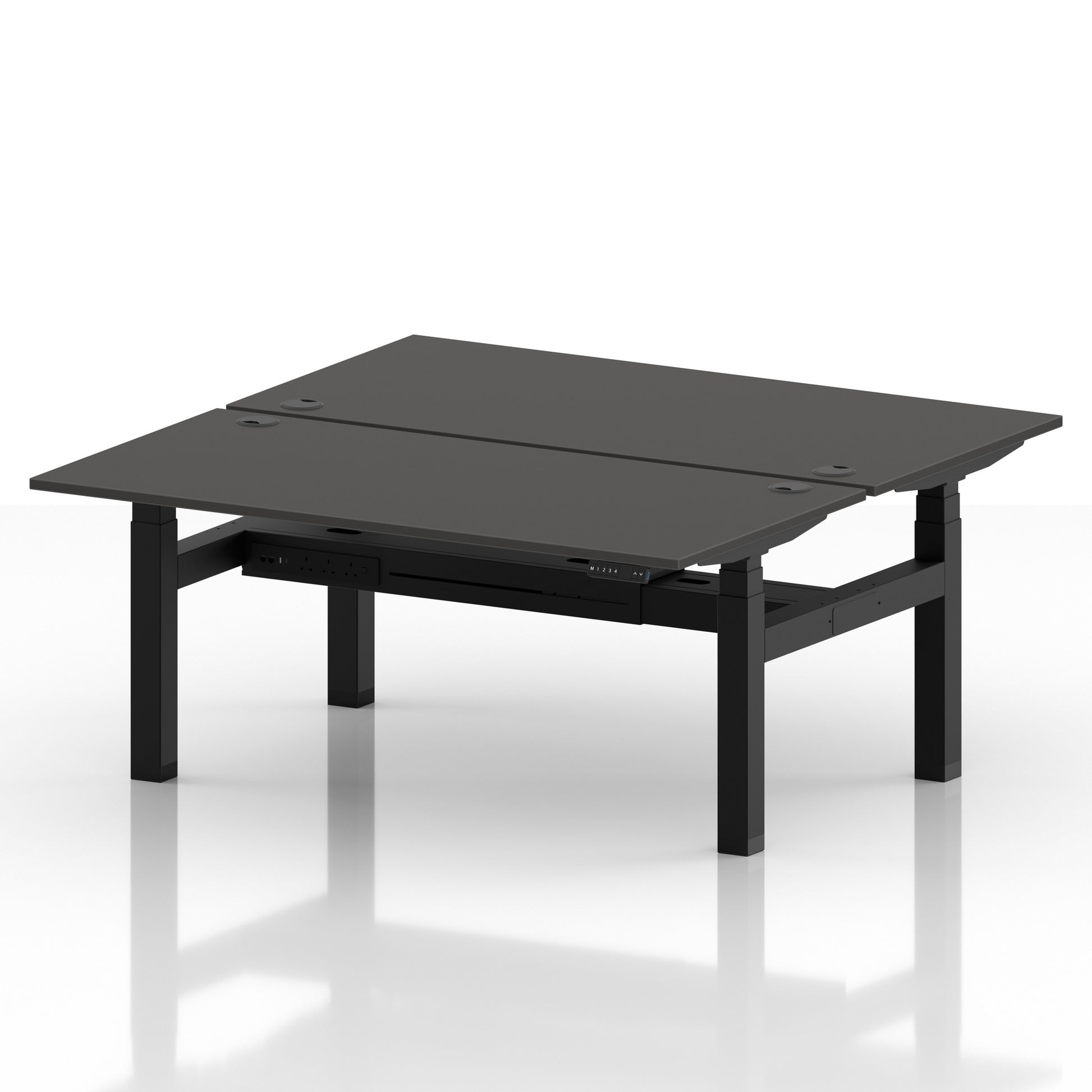 Air Back-to-Back Height Adjustable Bench Desk - 2 Person