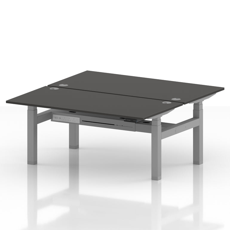 Air Back-to-Back Height Adjustable Bench Desk - 2 Person