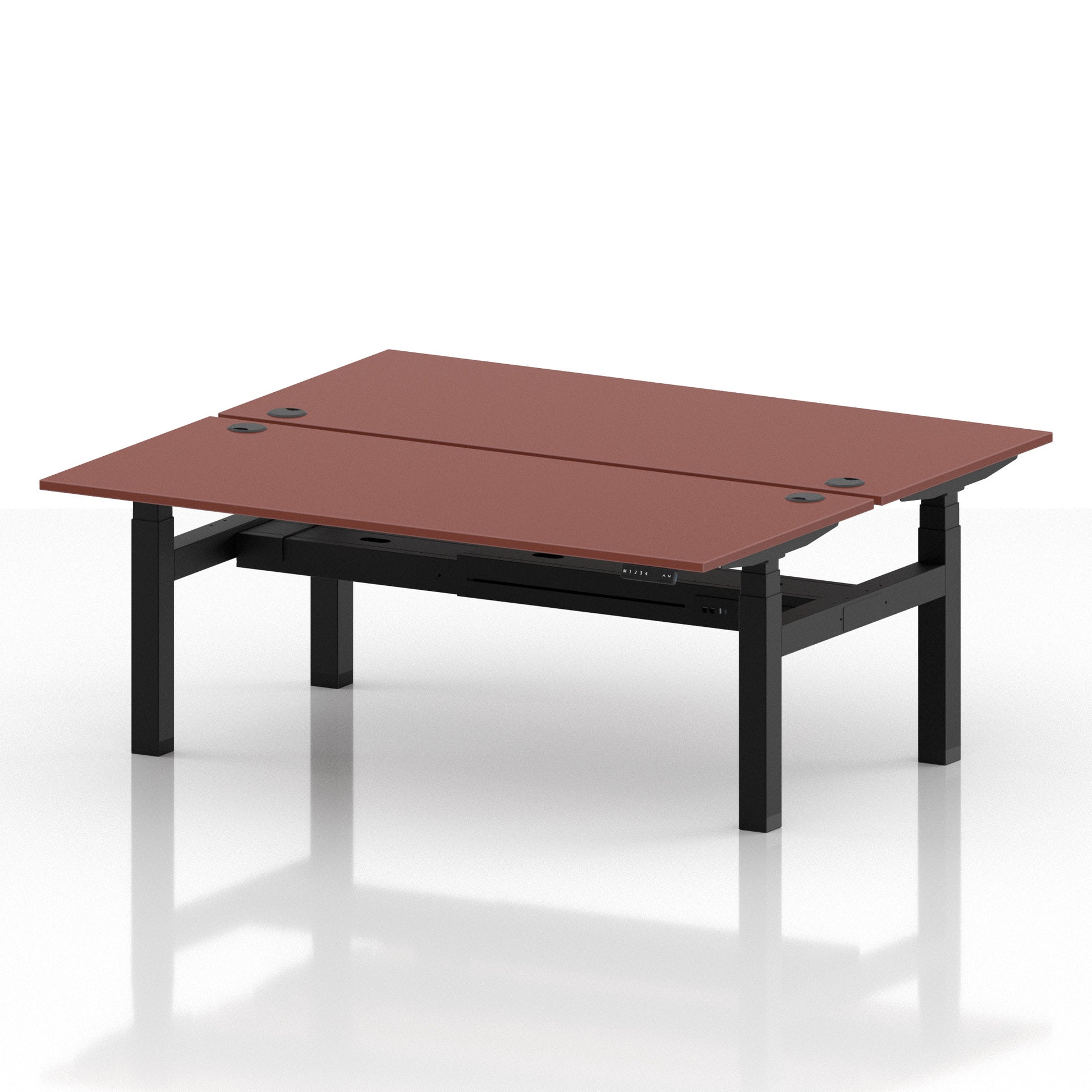 Air Back-to-Back Height Adjustable Bench Desk - 2 Person