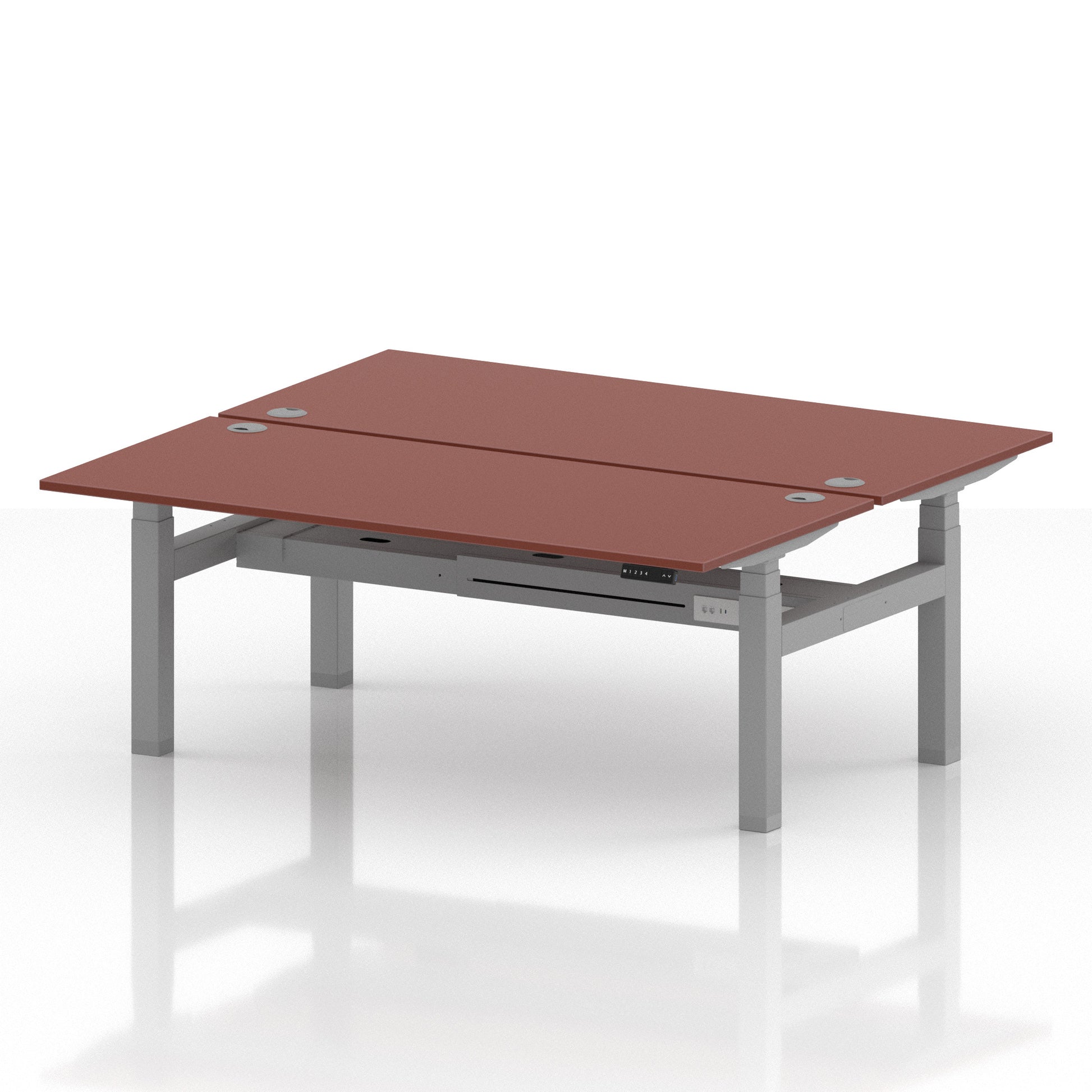 Air Back-to-Back Height Adjustable Bench Desk - 2 Person