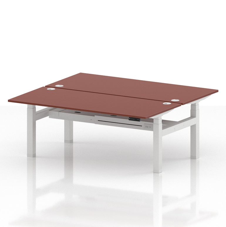 Air Back-to-Back Height Adjustable Bench Desk - 2 Person