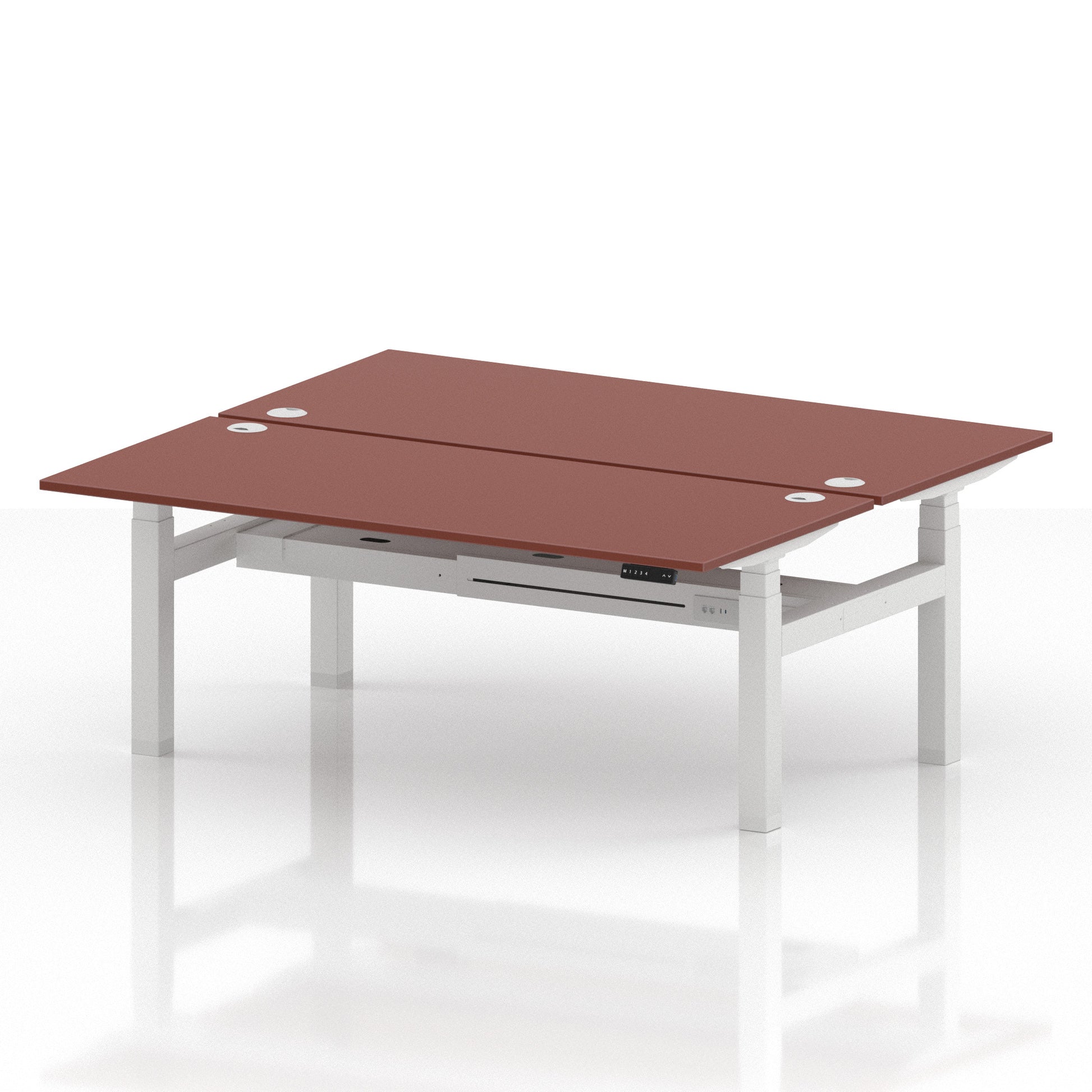 Air Back-to-Back Height Adjustable Bench Desk - 2 Person