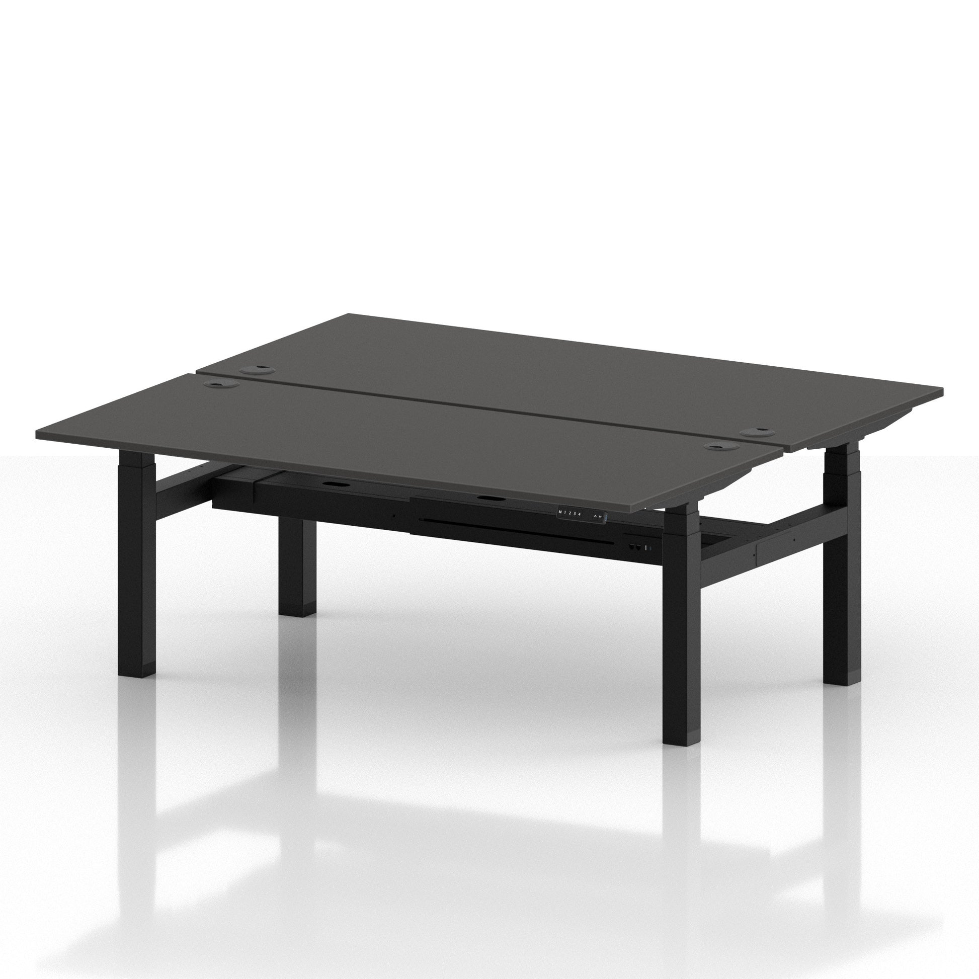 Air Back-to-Back Height Adjustable Bench Desk - 2 Person