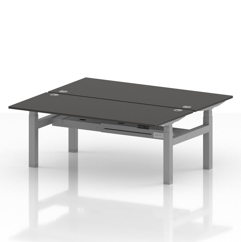 Air Back-to-Back Height Adjustable Bench Desk - 2 Person
