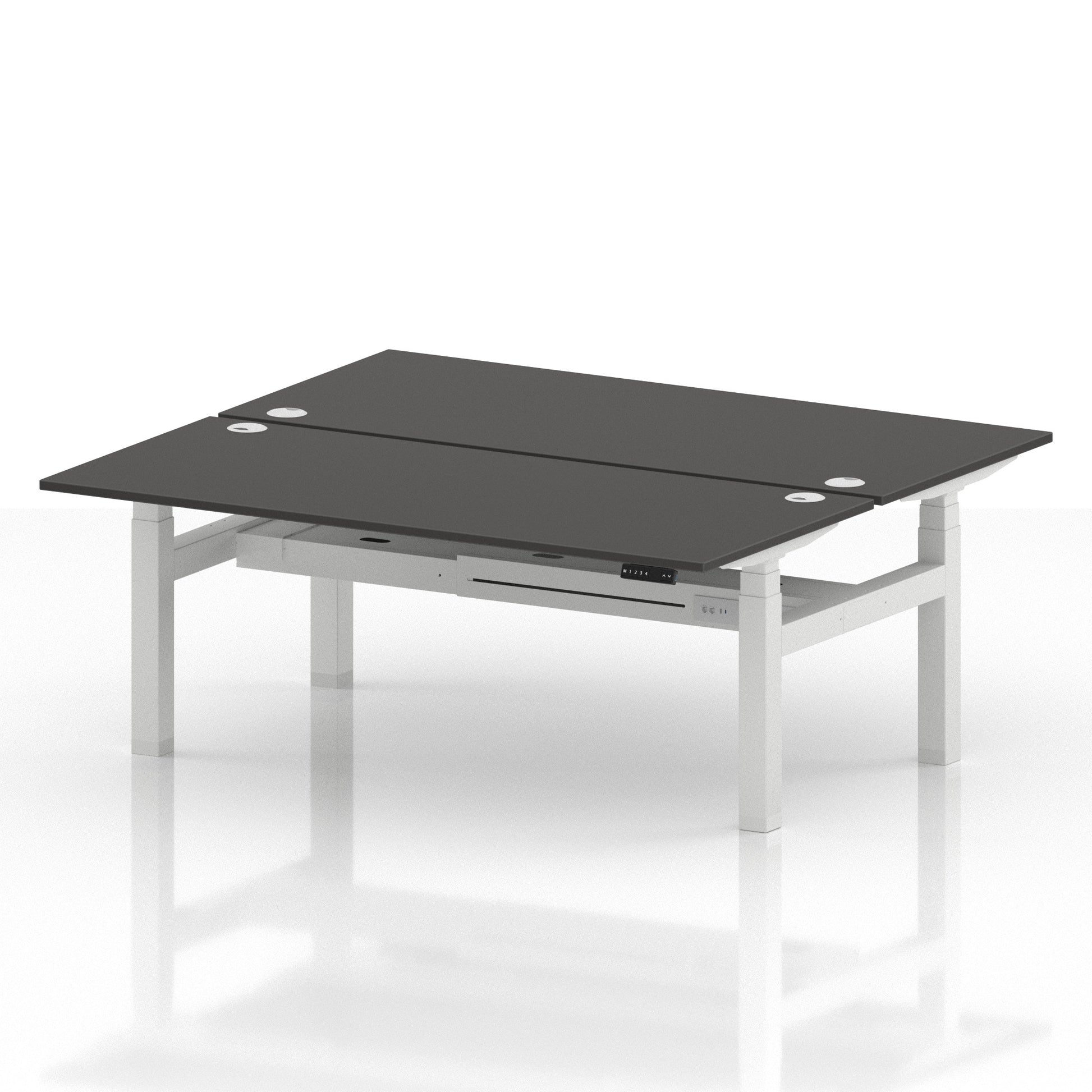 Air Back-to-Back Height Adjustable Bench Desk - 2 Person