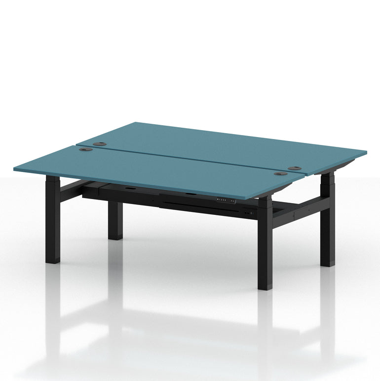 Air Back-to-Back Height Adjustable Bench Desk - 2 Person