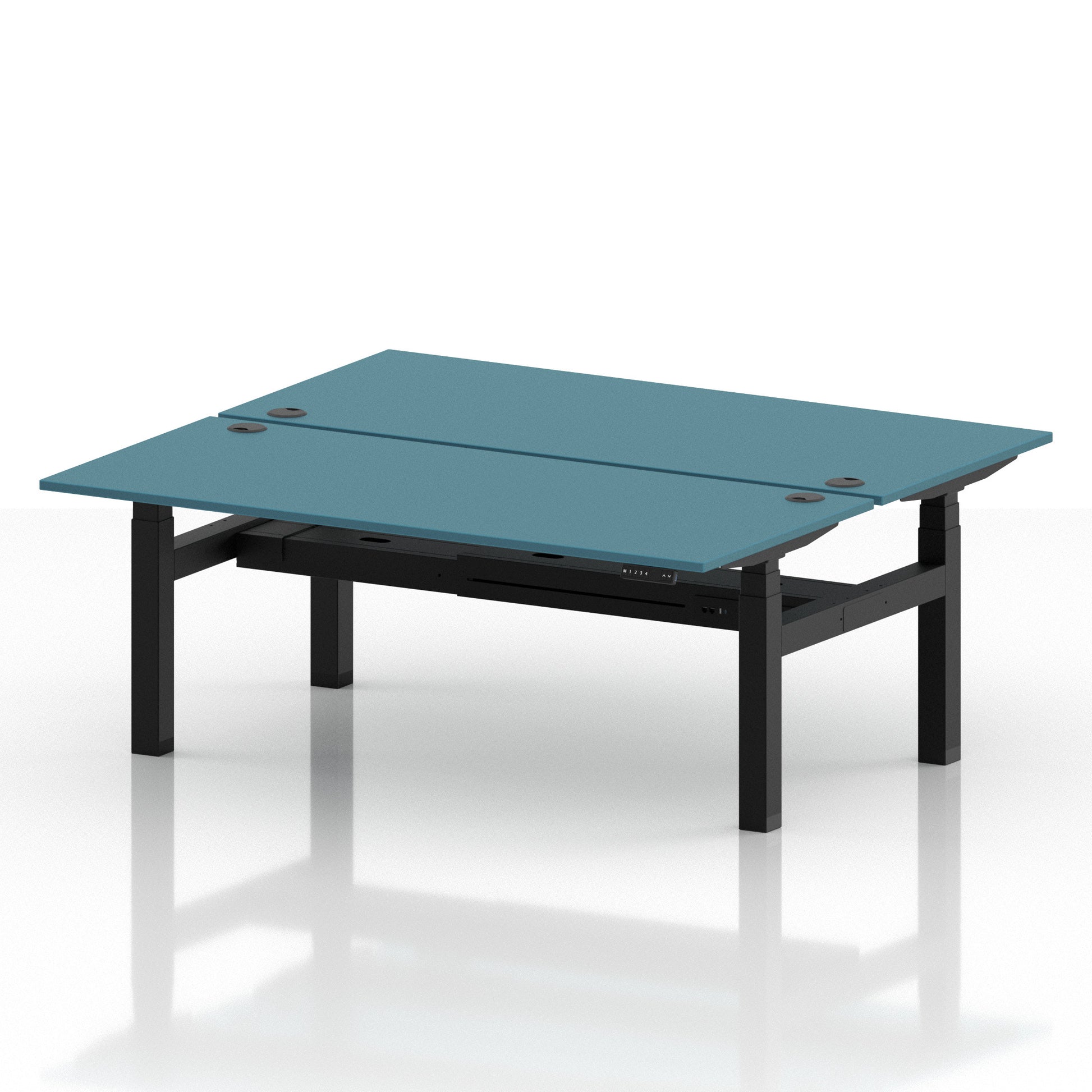 Air Back-to-Back Height Adjustable Bench Desk - 2 Person