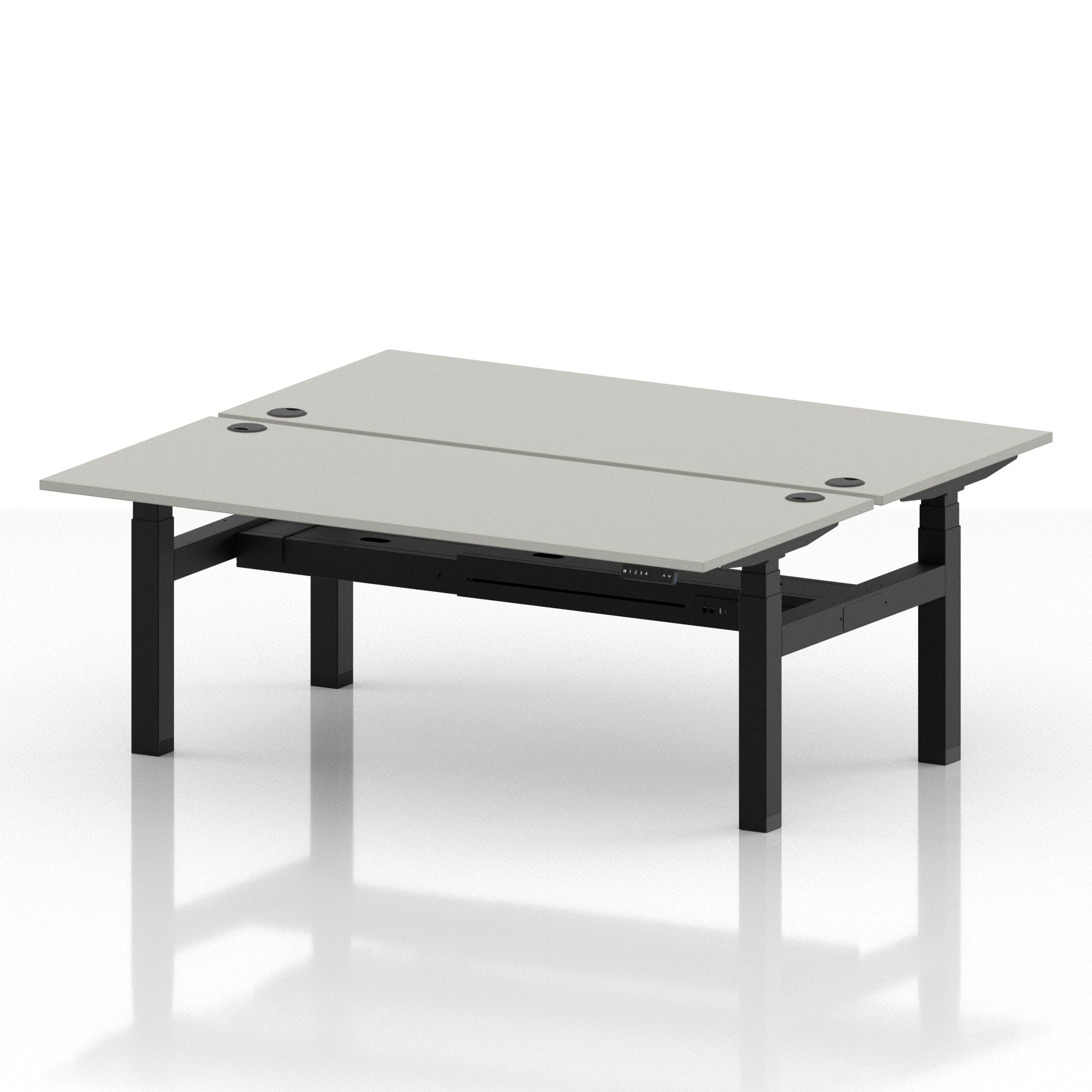 Air Back-to-Back Height Adjustable Bench Desk - 2 Person