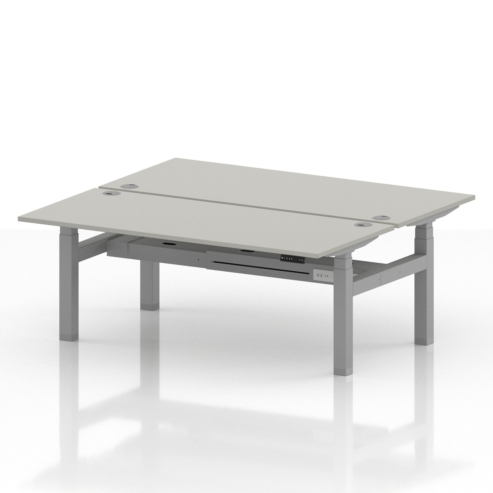 Air Back-to-Back Height Adjustable Bench Desk - 2 Person