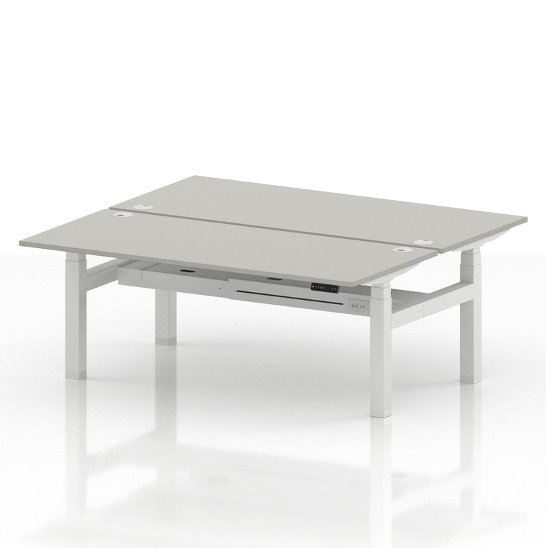 Air Back-to-Back Height Adjustable Bench Desk - 2 Person