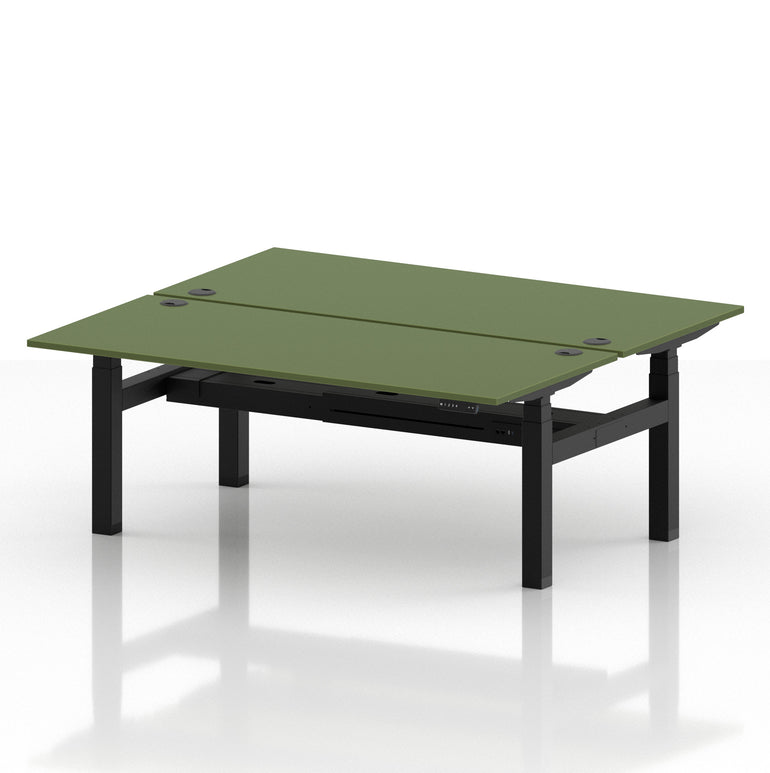 Air Back-to-Back Height Adjustable Bench Desk - 2 Person