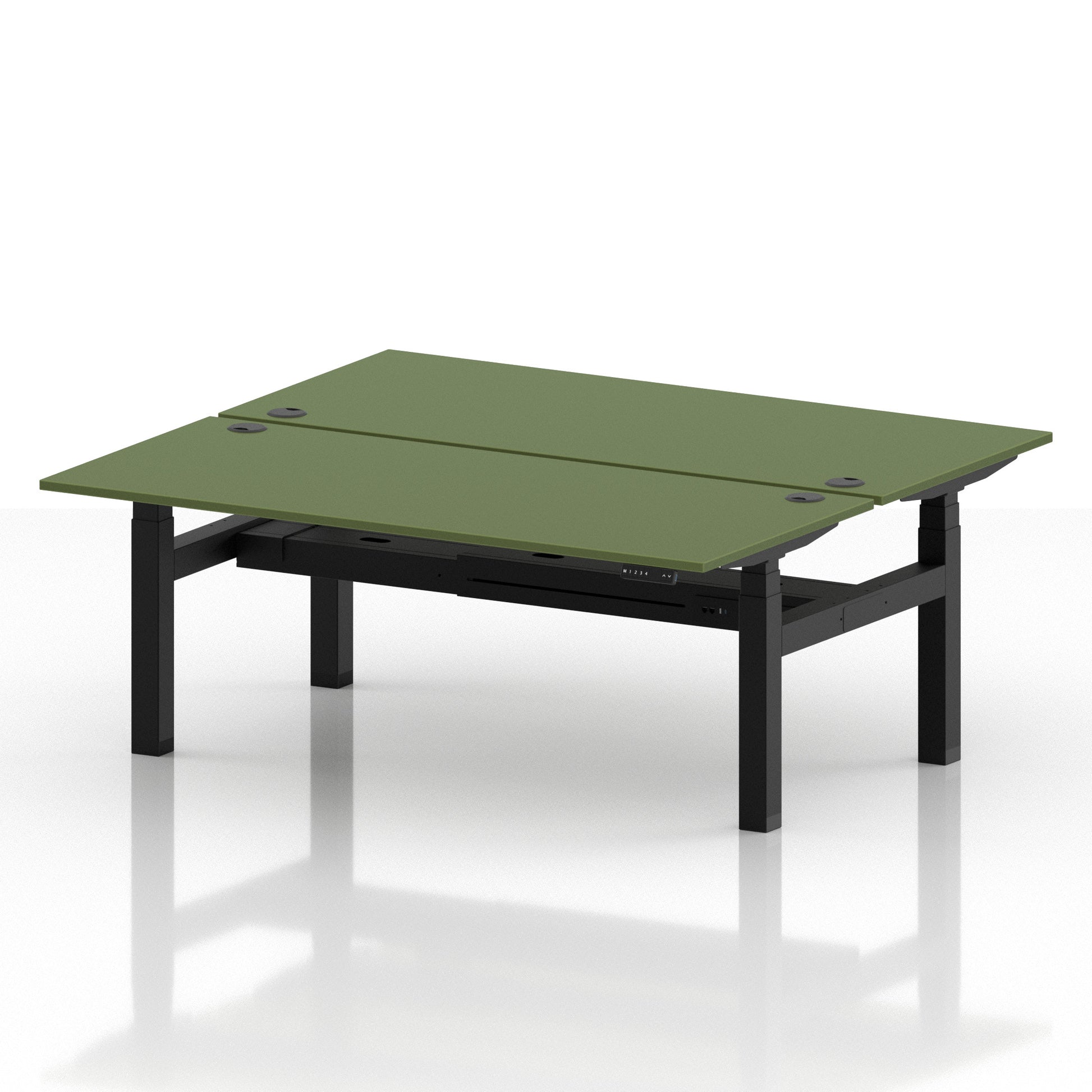 Air Back-to-Back Height Adjustable Bench Desk - 2 Person