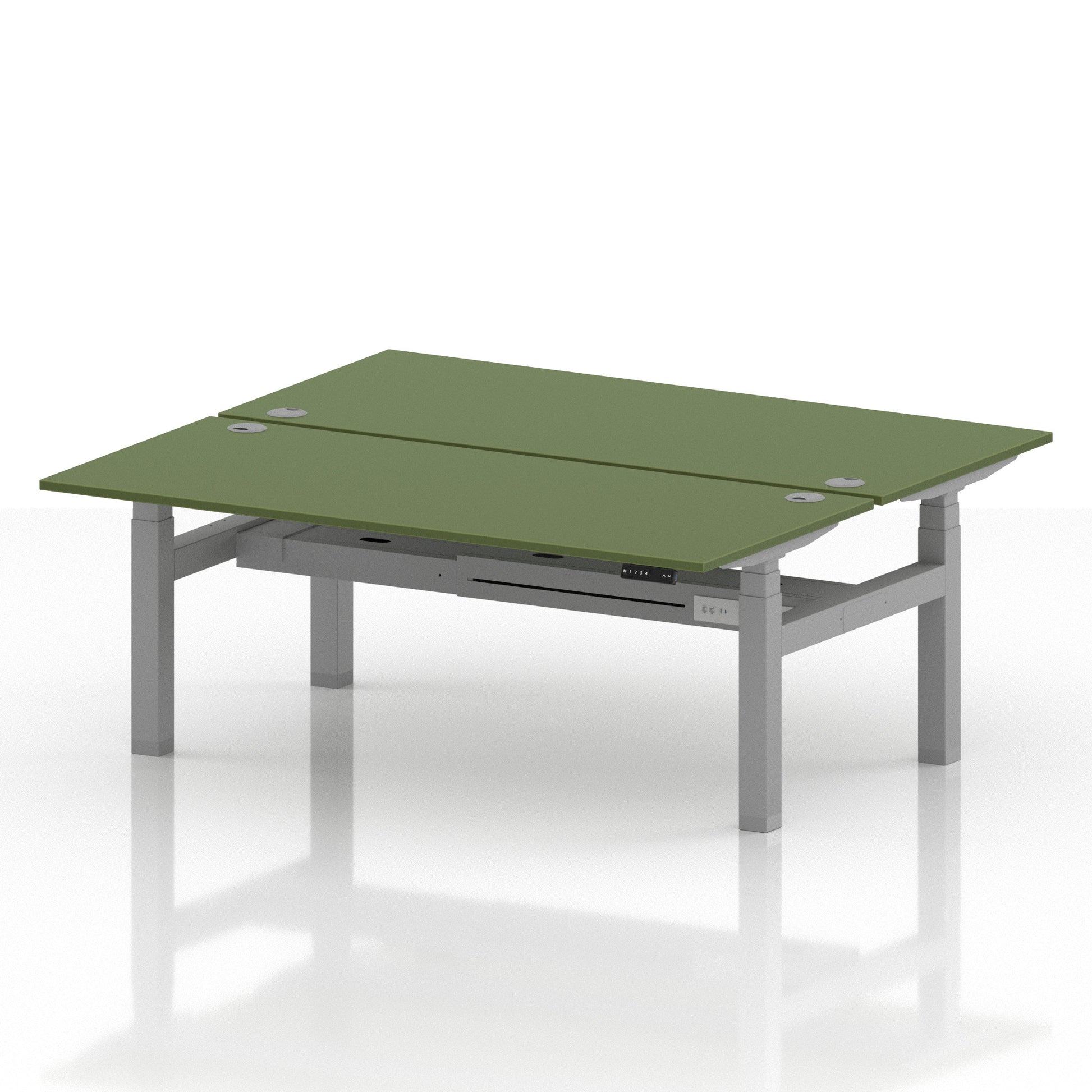 Air Back-to-Back Height Adjustable Bench Desk - 2 Person