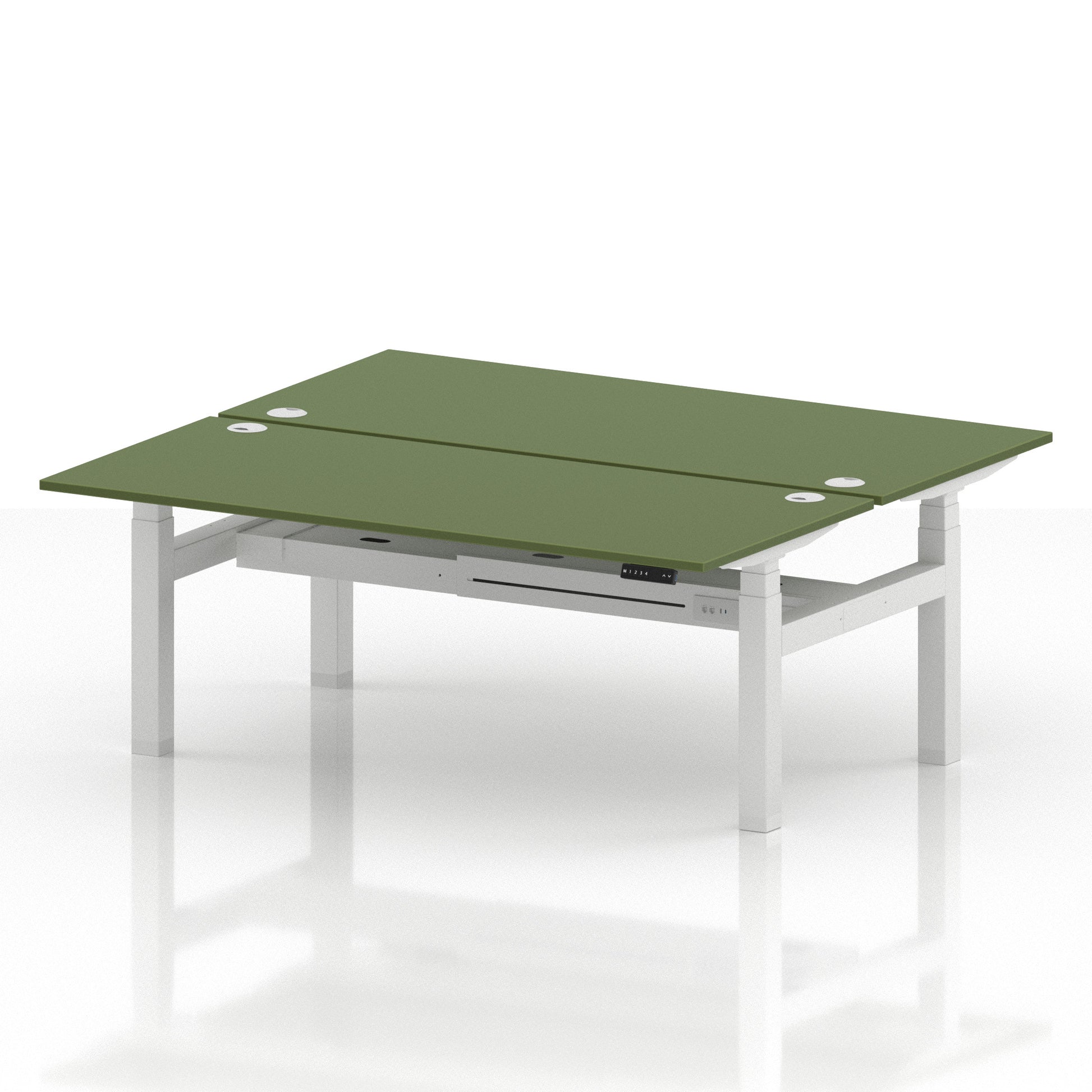 Air Back-to-Back Height Adjustable Bench Desk - 2 Person