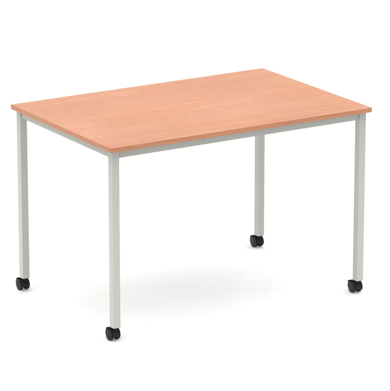 Impulse Straight Table Box Frame Leg With Castors