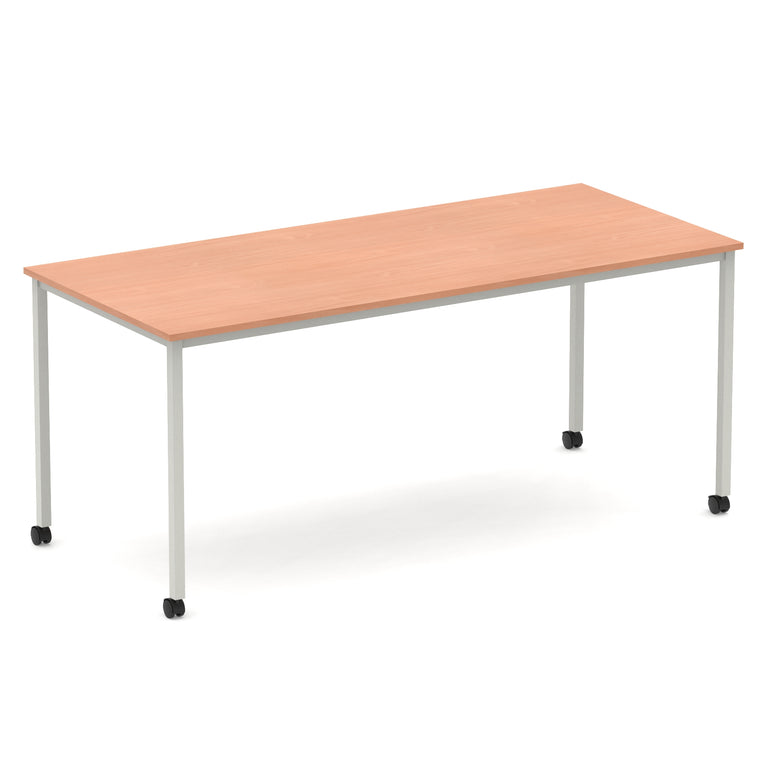 Impulse Straight Table Box Frame Leg With Castors