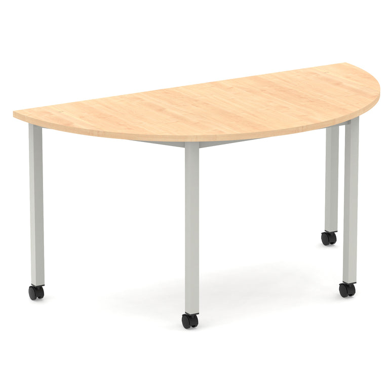 Impulse Semi-Circle Table Box Frame Leg With Castors