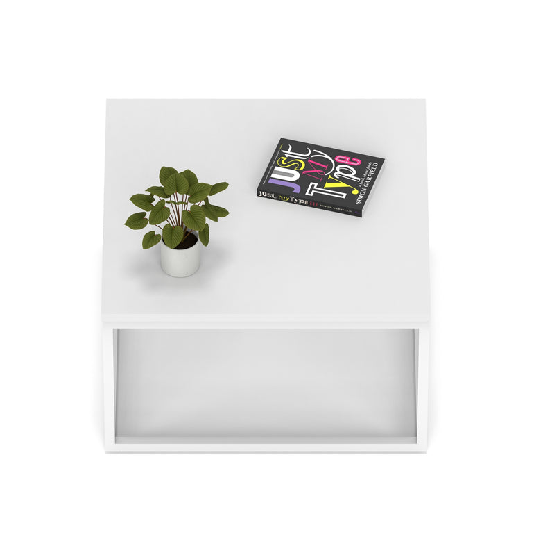 Impulse Square Coffee Table With Metal Frame