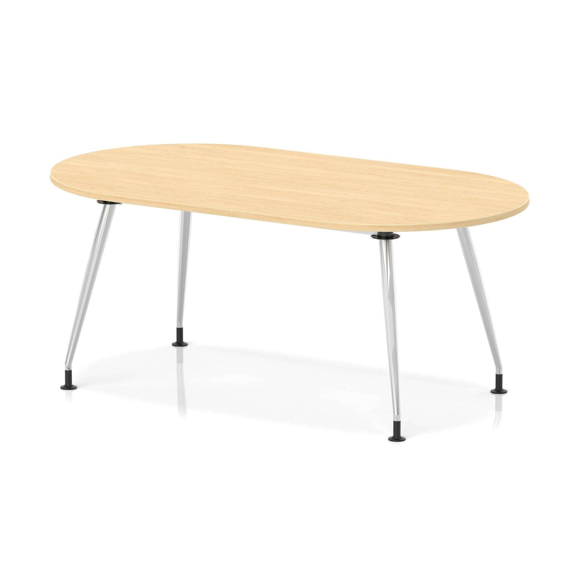 Impulse Boardroom Table With Silver Leg Frame