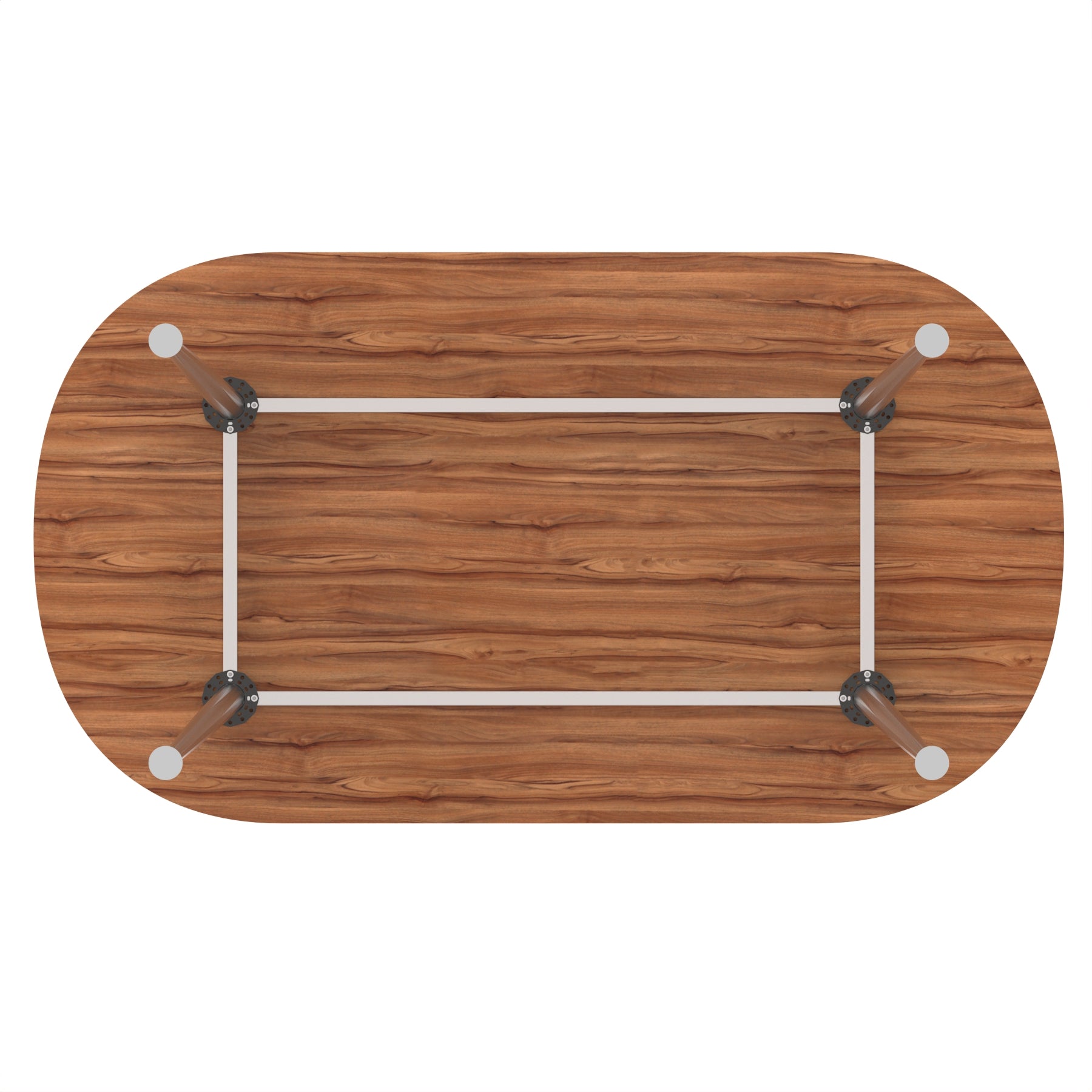 Impulse Boardroom Table With Silver Leg Frame
