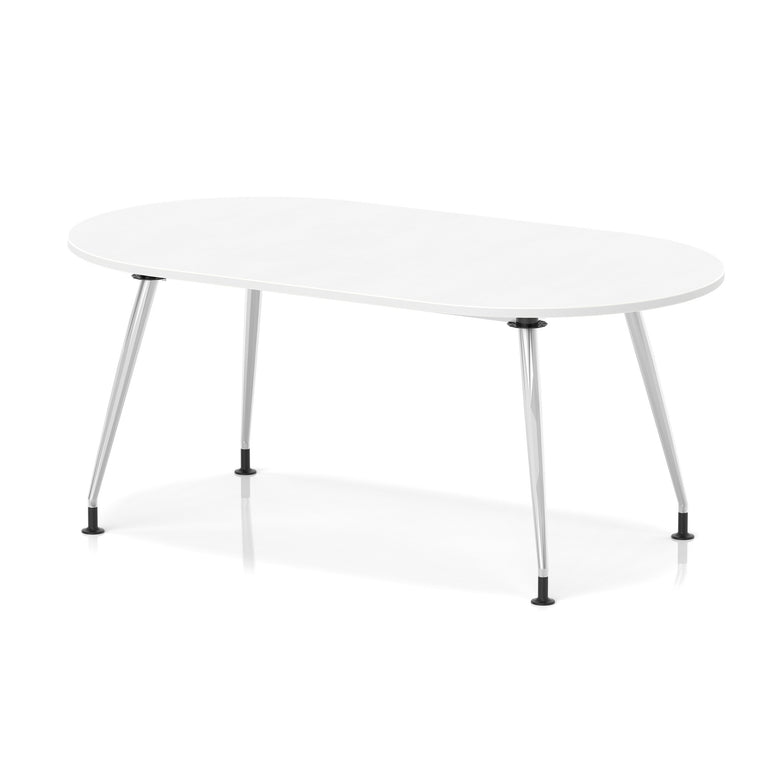 Impulse Boardroom Table With Silver Leg Frame