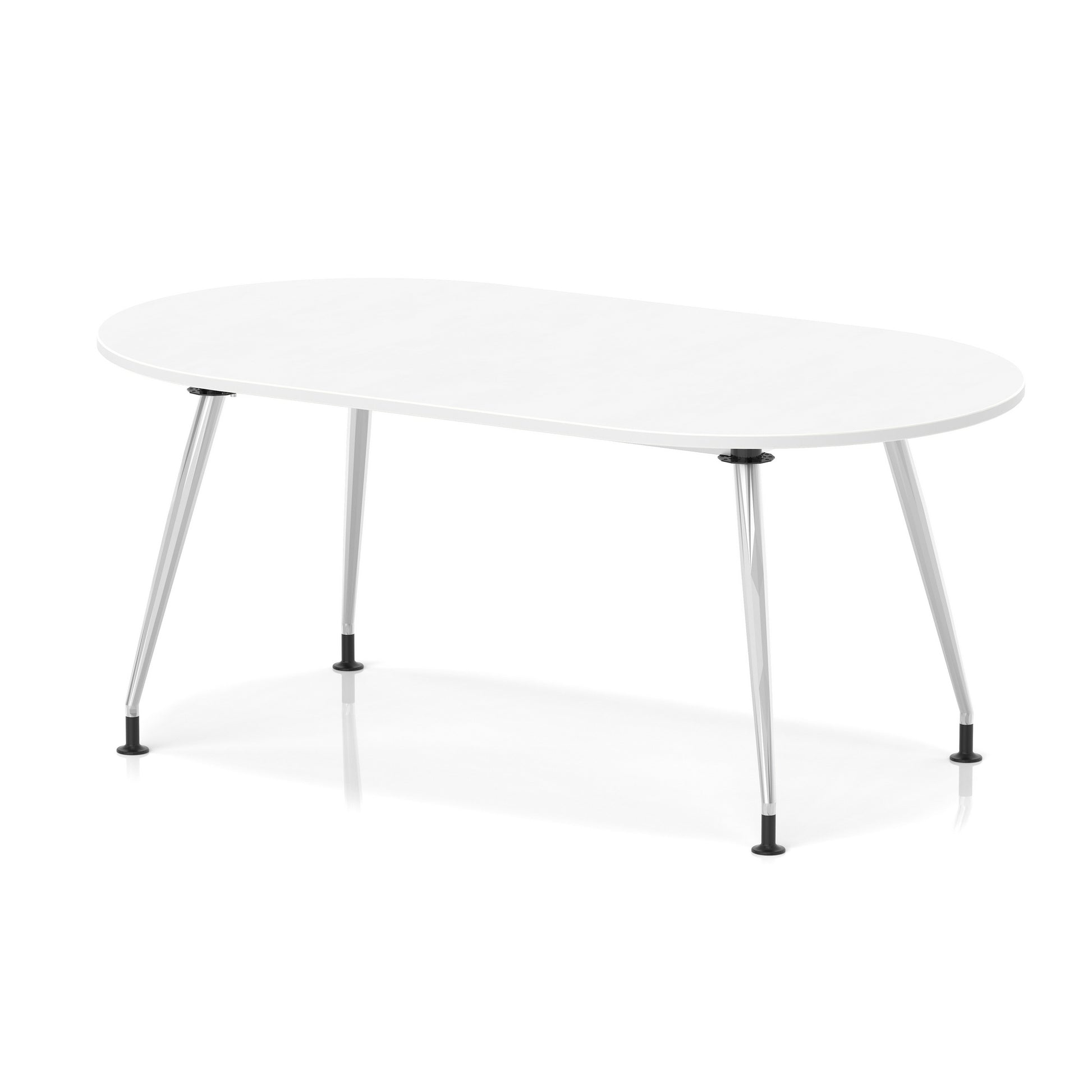 Impulse Boardroom Table With Silver Leg Frame