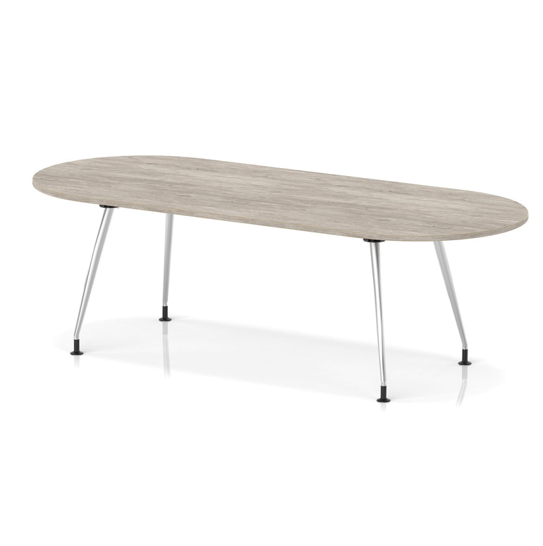 Impulse Boardroom Table With Silver Leg Frame