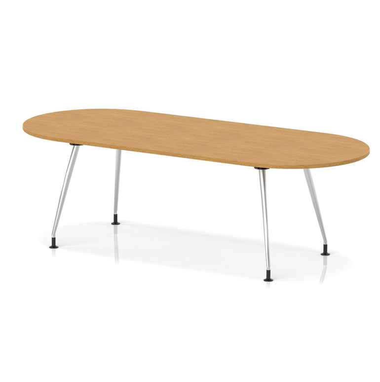 Impulse Boardroom Table With Silver Leg Frame