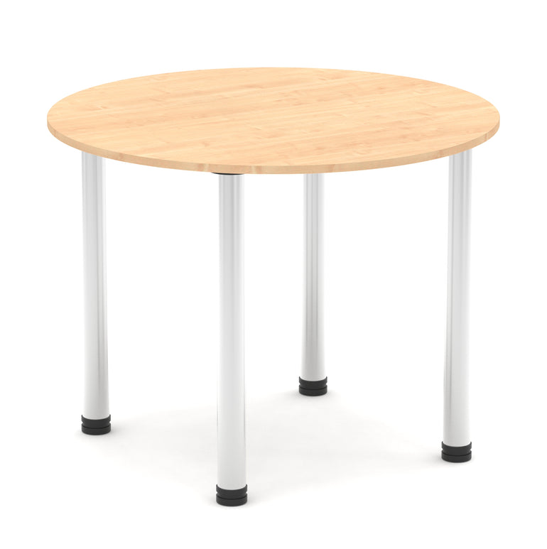Impulse Round Table With Post Leg