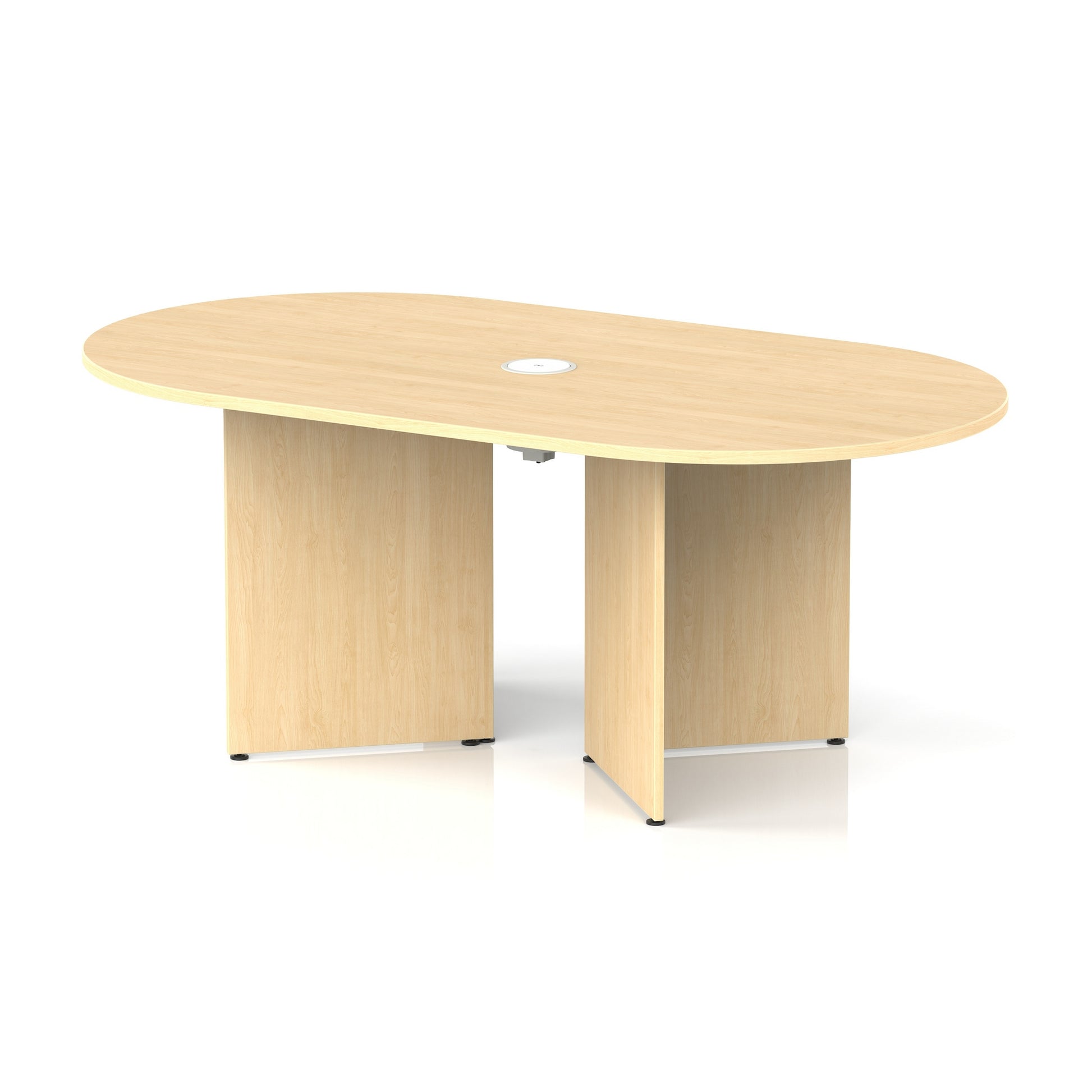 Impulse Volta Boardroom Table With Pop-up Power Module Arrowhead Leg