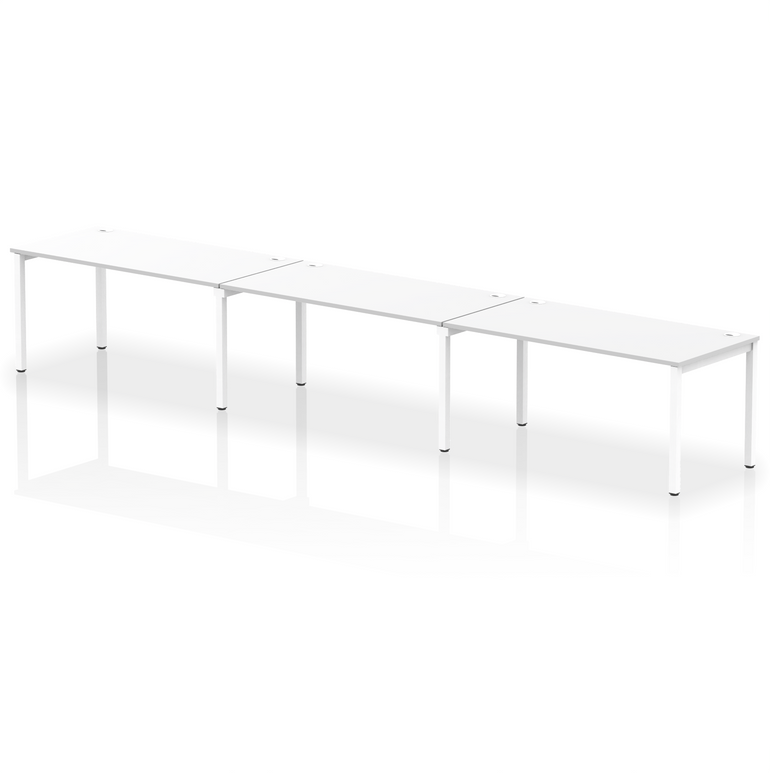 Impulse Single Row Bench Desk - 3 Person
