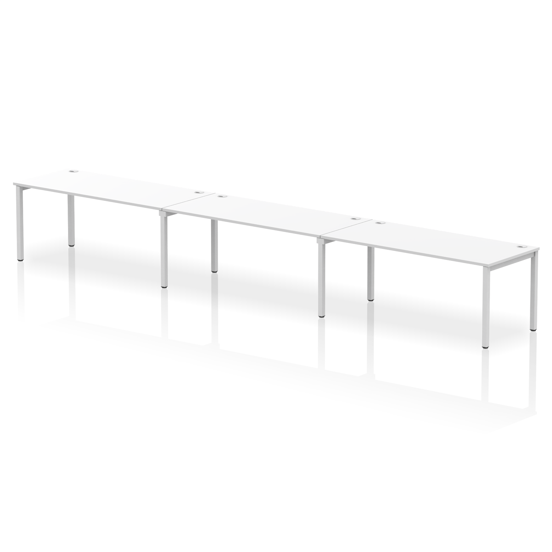 Impulse Single Row Bench Desk - 3 Person