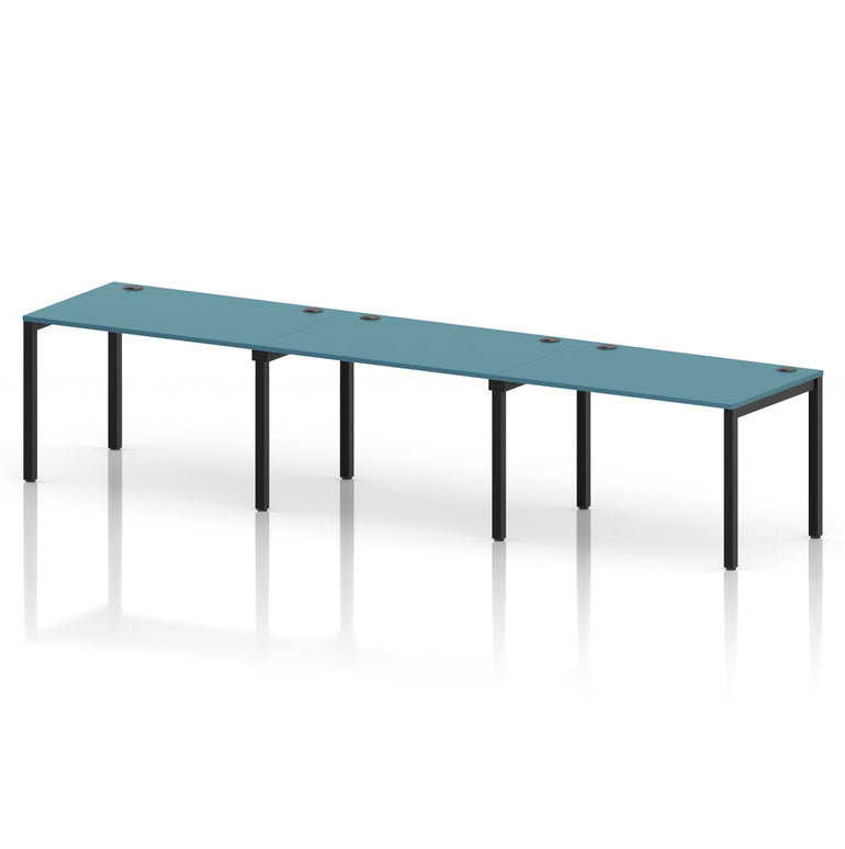 Impulse Single Row Bench Desk - 3 Person