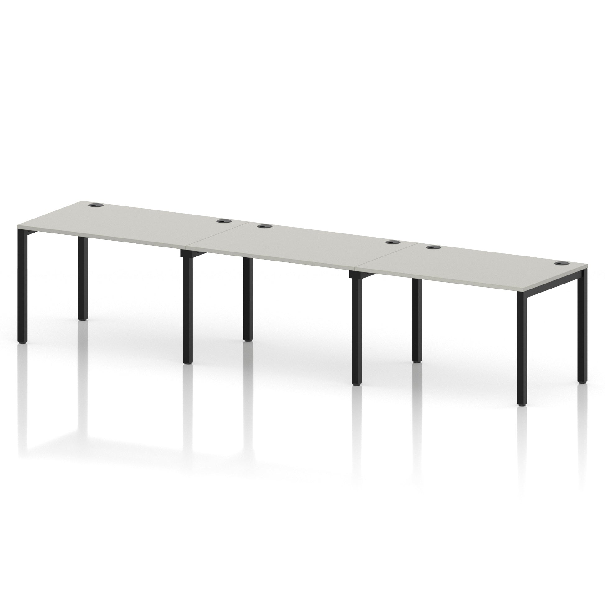 Impulse Single Row Bench Desk - 3 Person