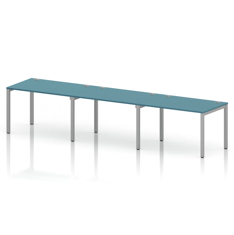 Impulse Single Row Bench Desk - 3 Person