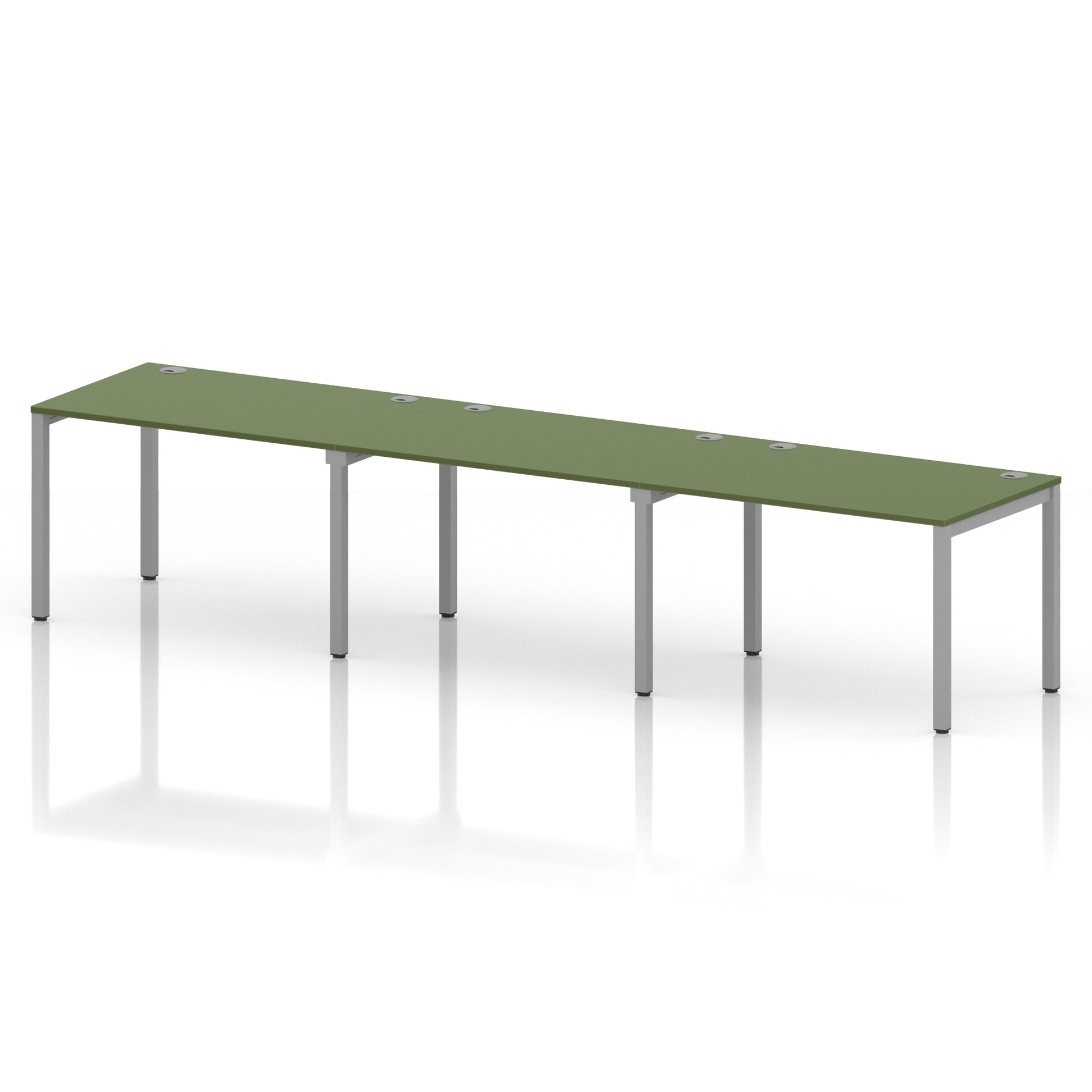 Impulse Single Row Bench Desk - 3 Person