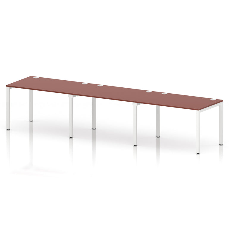 Impulse Single Row Bench Desk - 3 Person