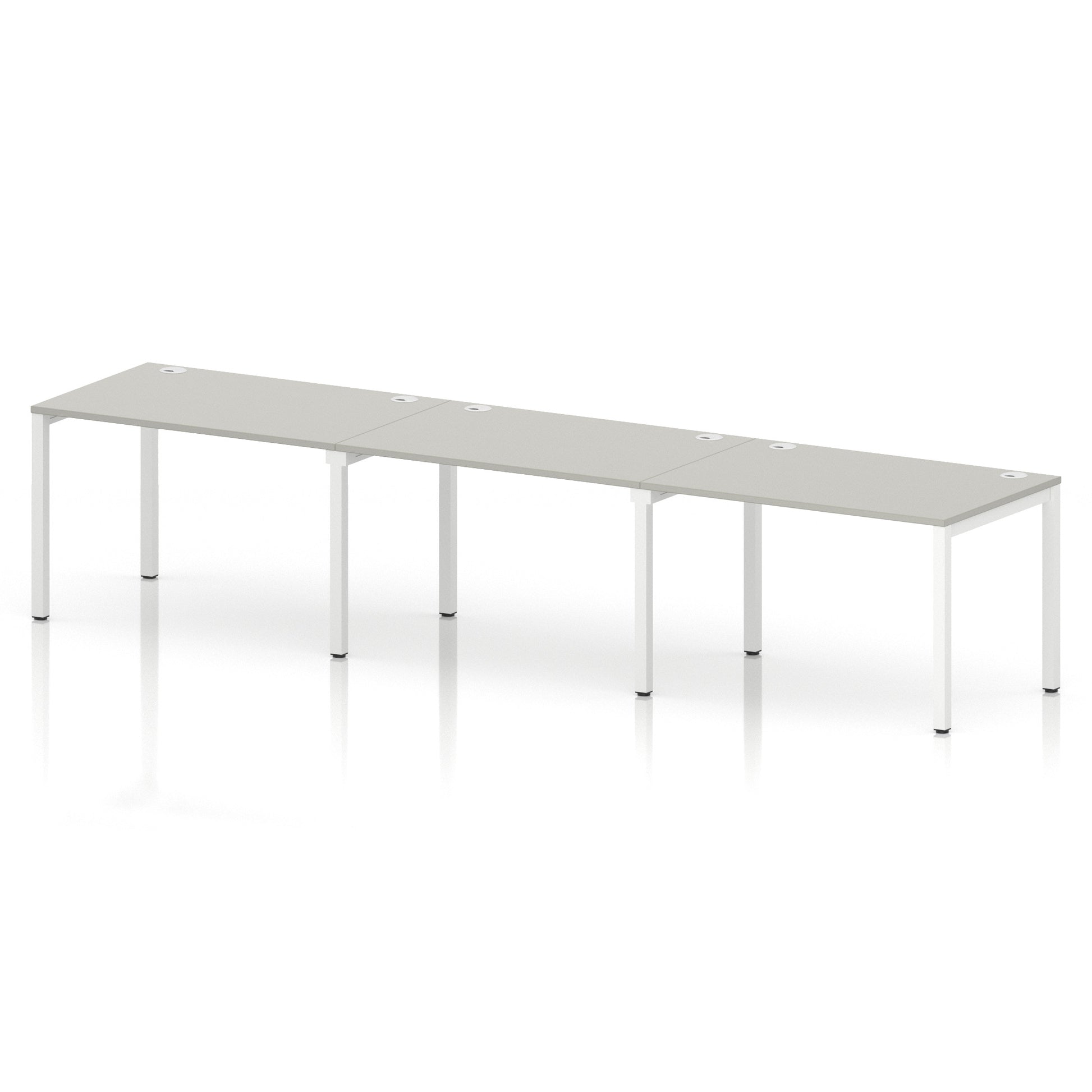Impulse Single Row Bench Desk - 3 Person