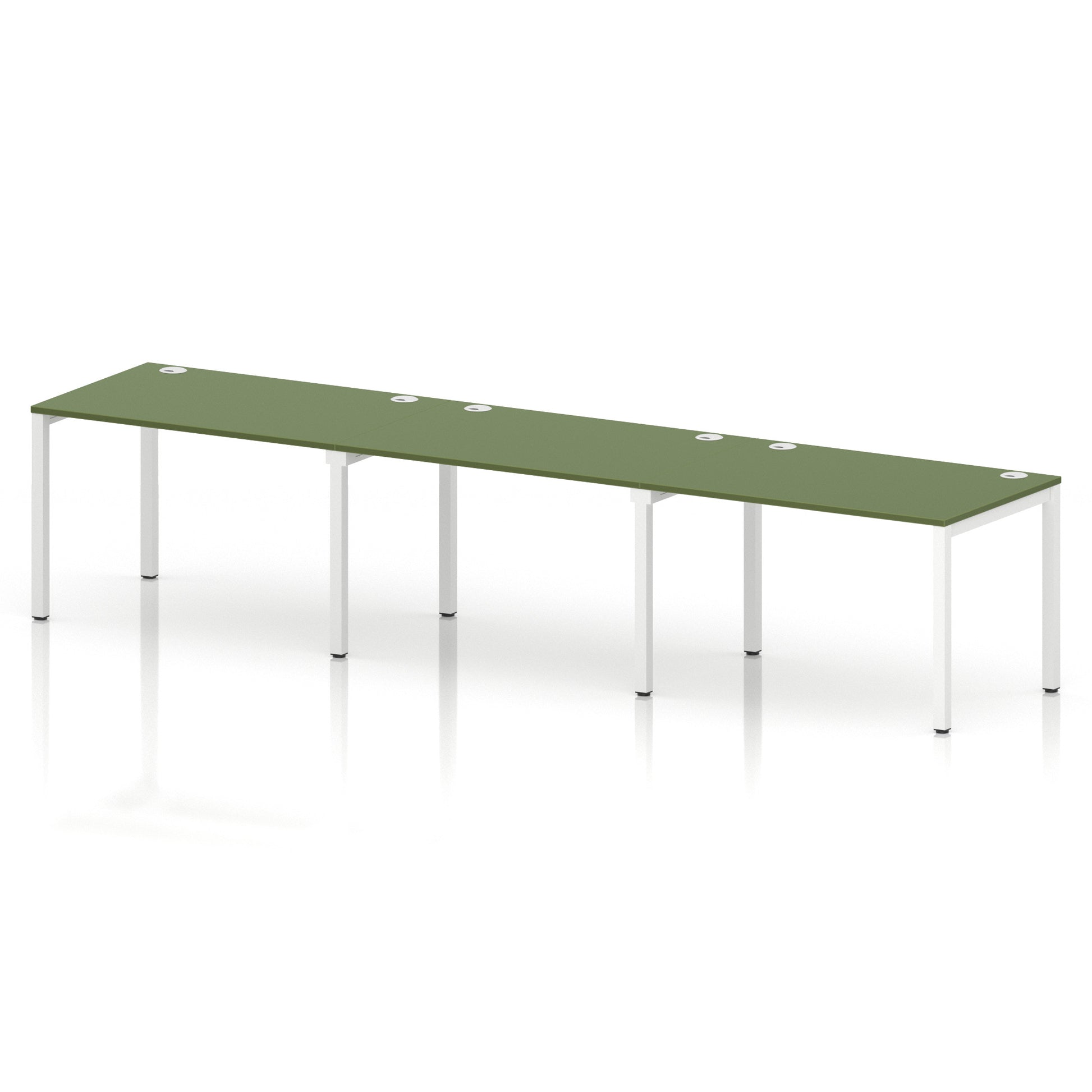 Impulse Single Row Bench Desk - 3 Person