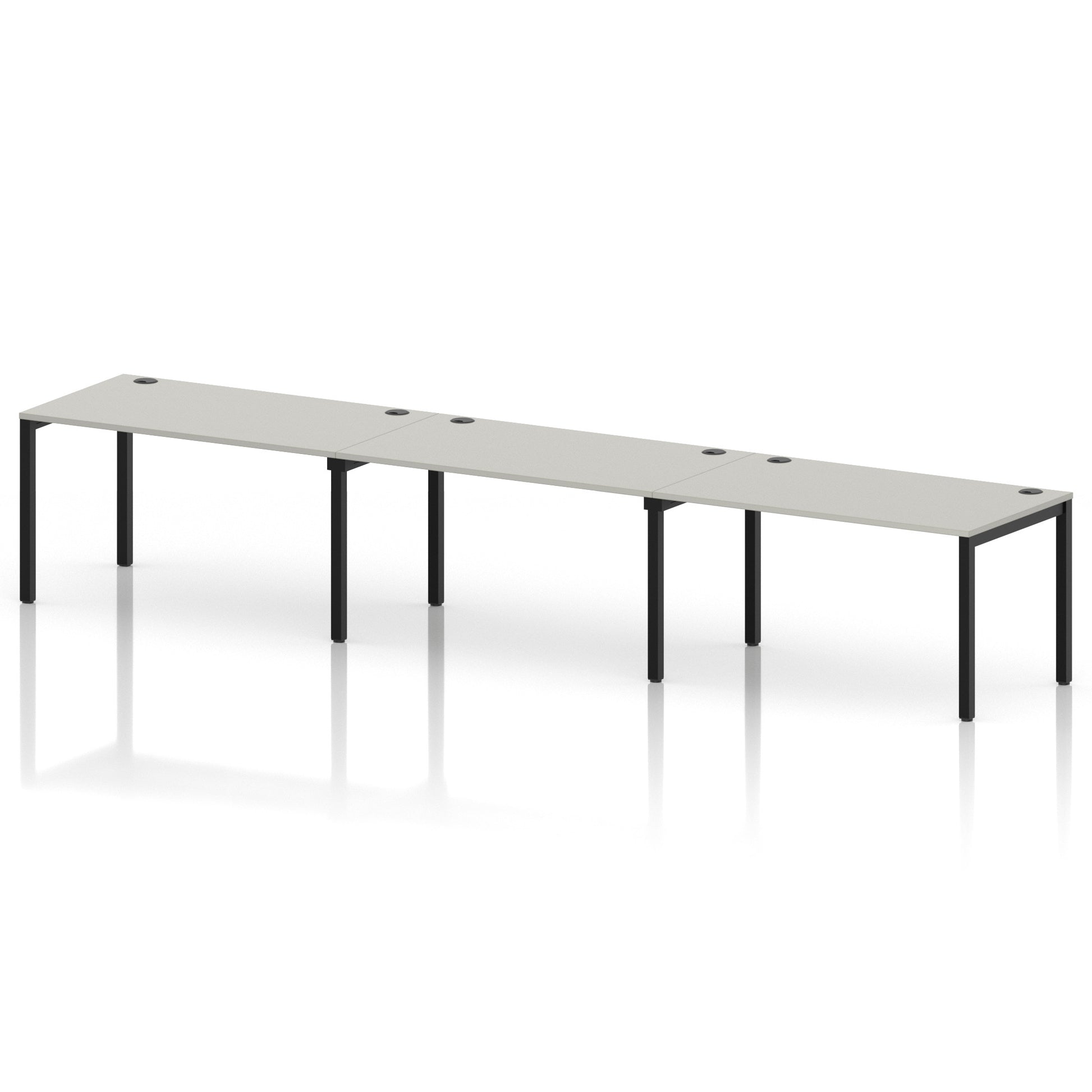 Impulse Single Row Bench Desk - 3 Person