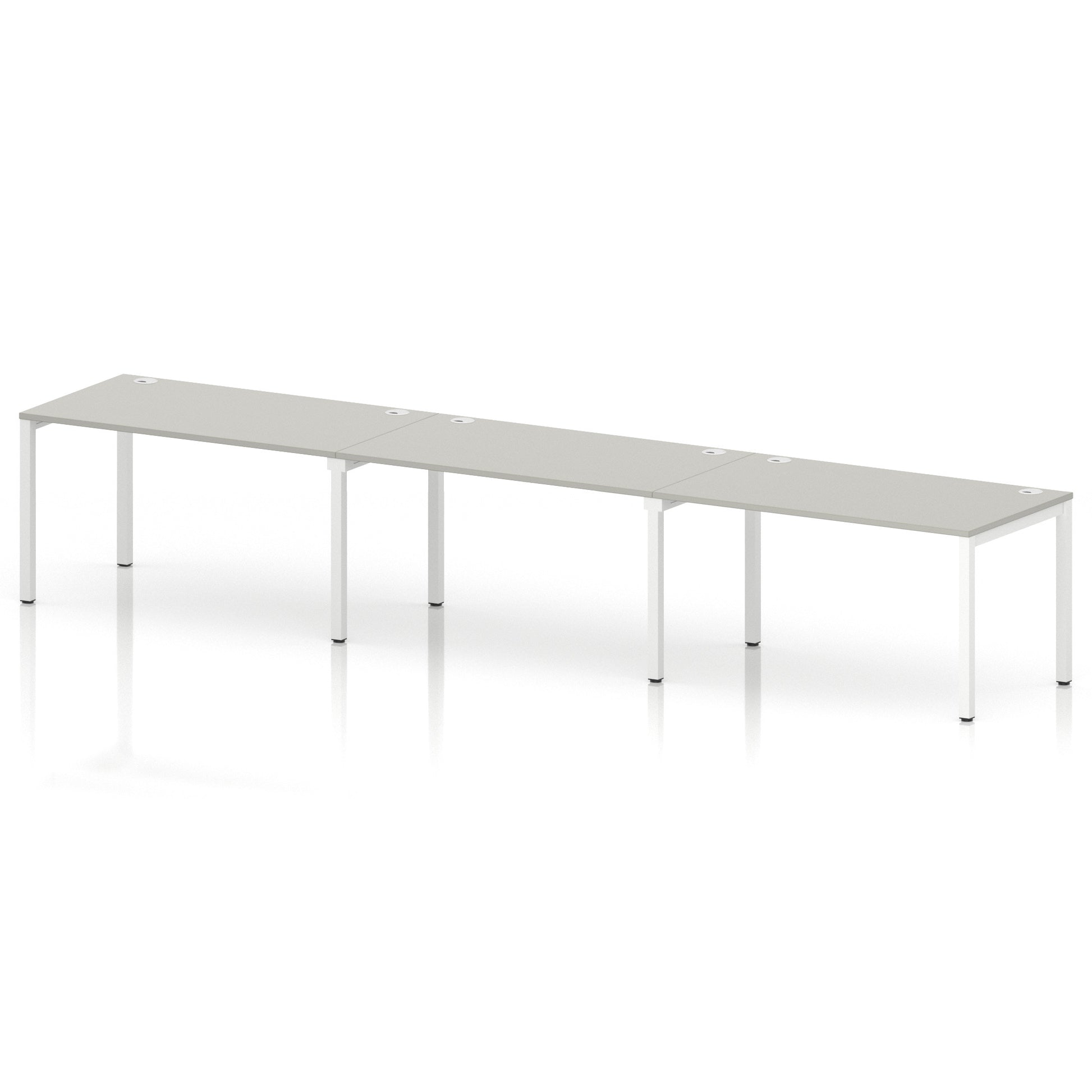 Impulse Single Row Bench Desk - 3 Person