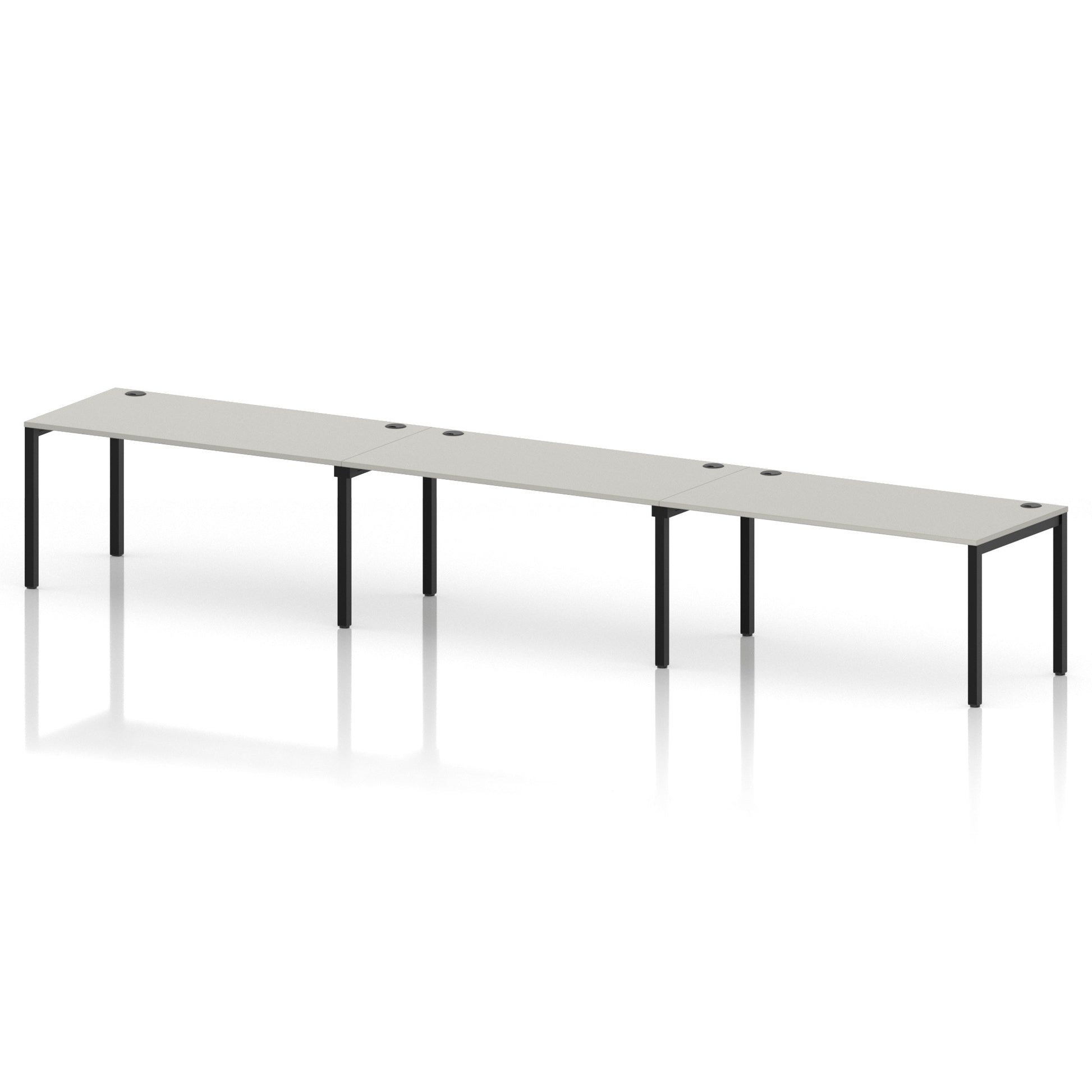 Impulse Single Row Bench Desk - 3 Person
