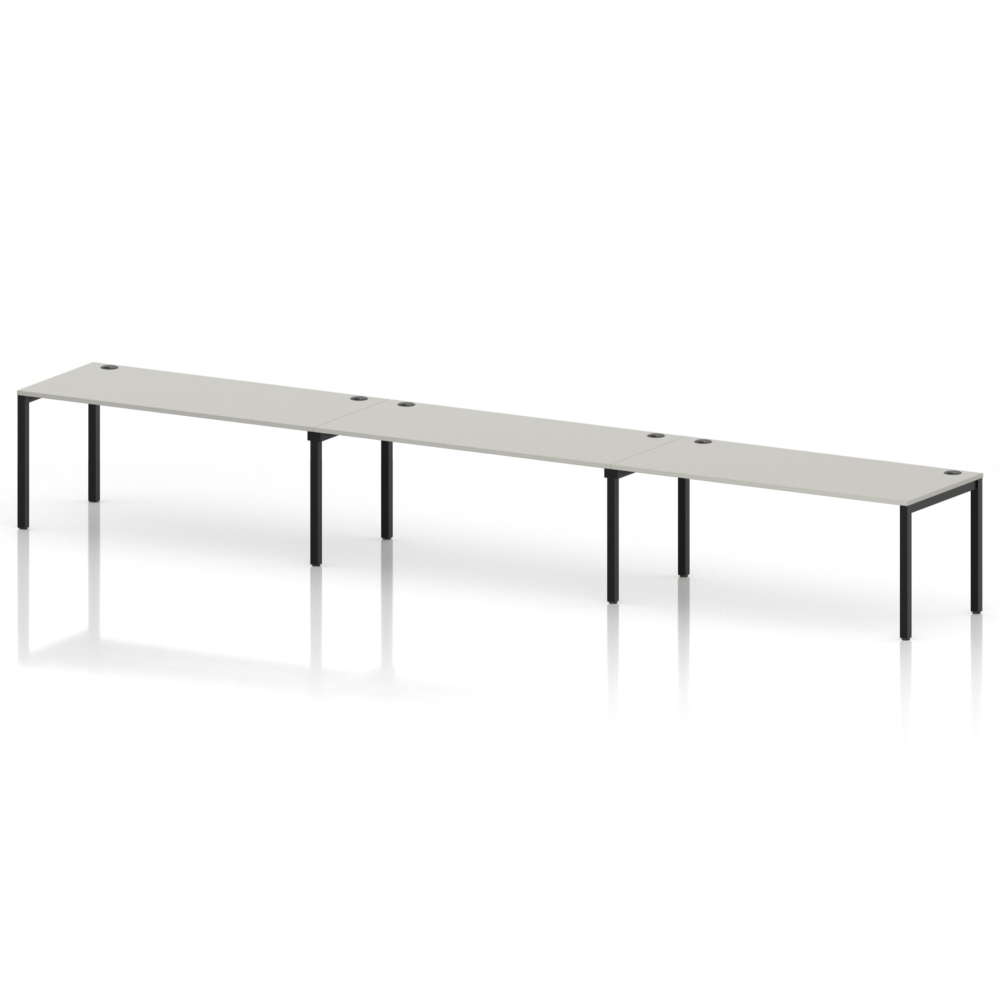 Impulse Single Row Bench Desk - 3 Person