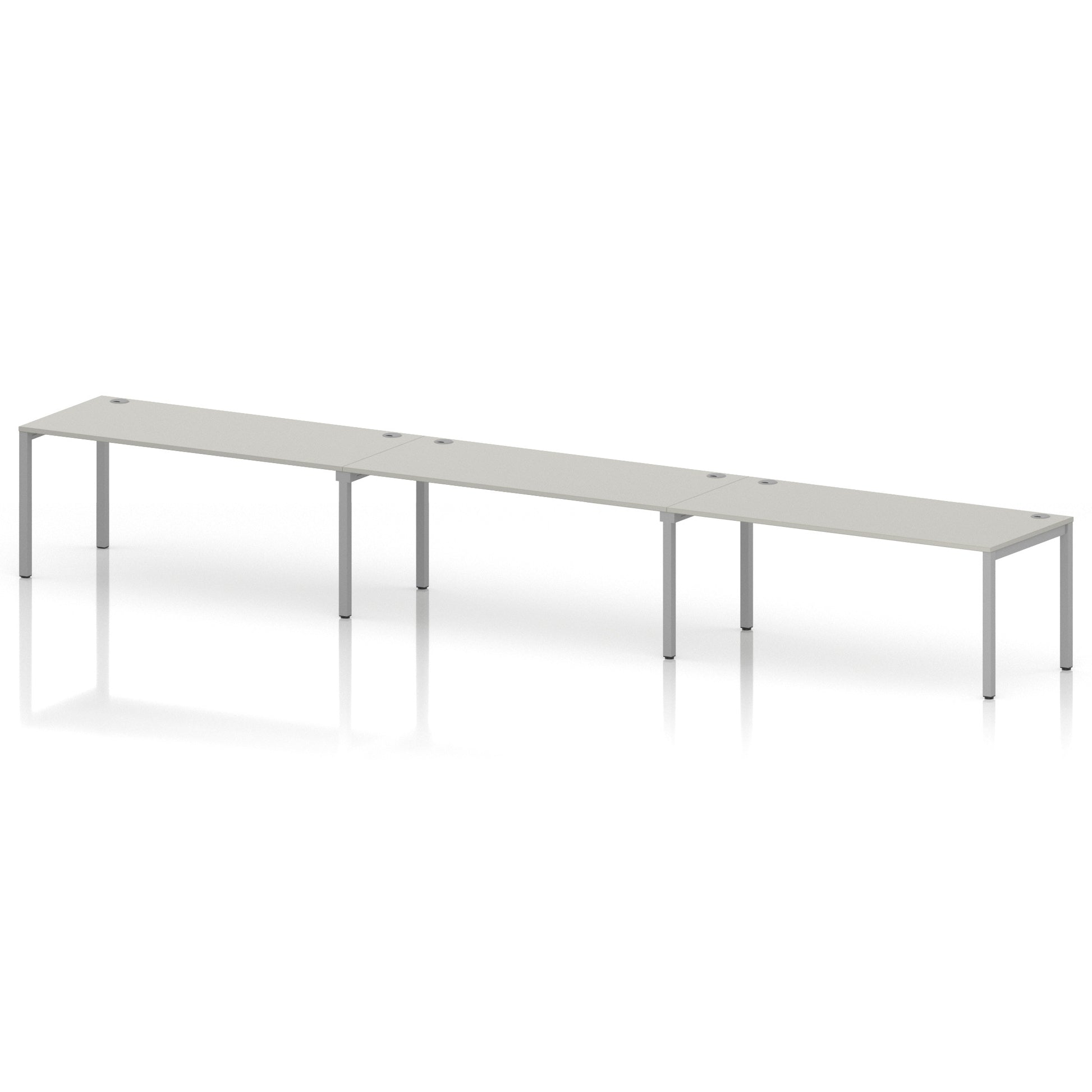 Impulse Single Row Bench Desk - 3 Person